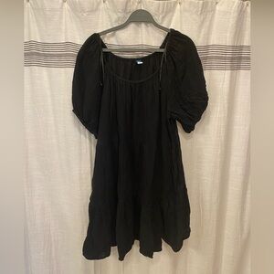 Black tiered dress